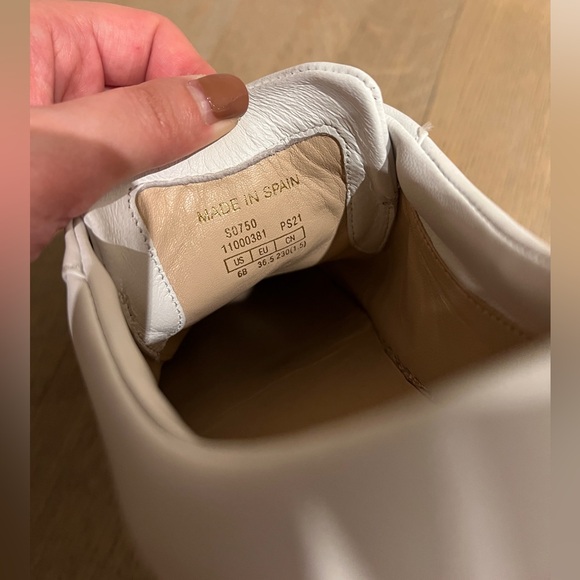 Stuart Weitzman White Lace-Up Sneakers - Picture 5 of 13